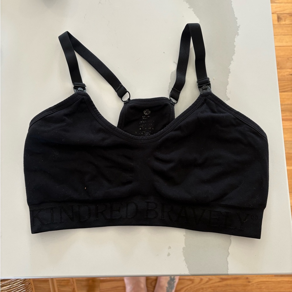 Kindred Bravely Black Nursing/Pumping Bra